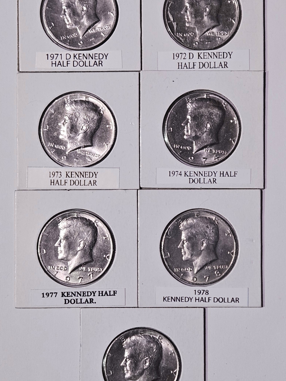 Kennedy Half Dollar Coins